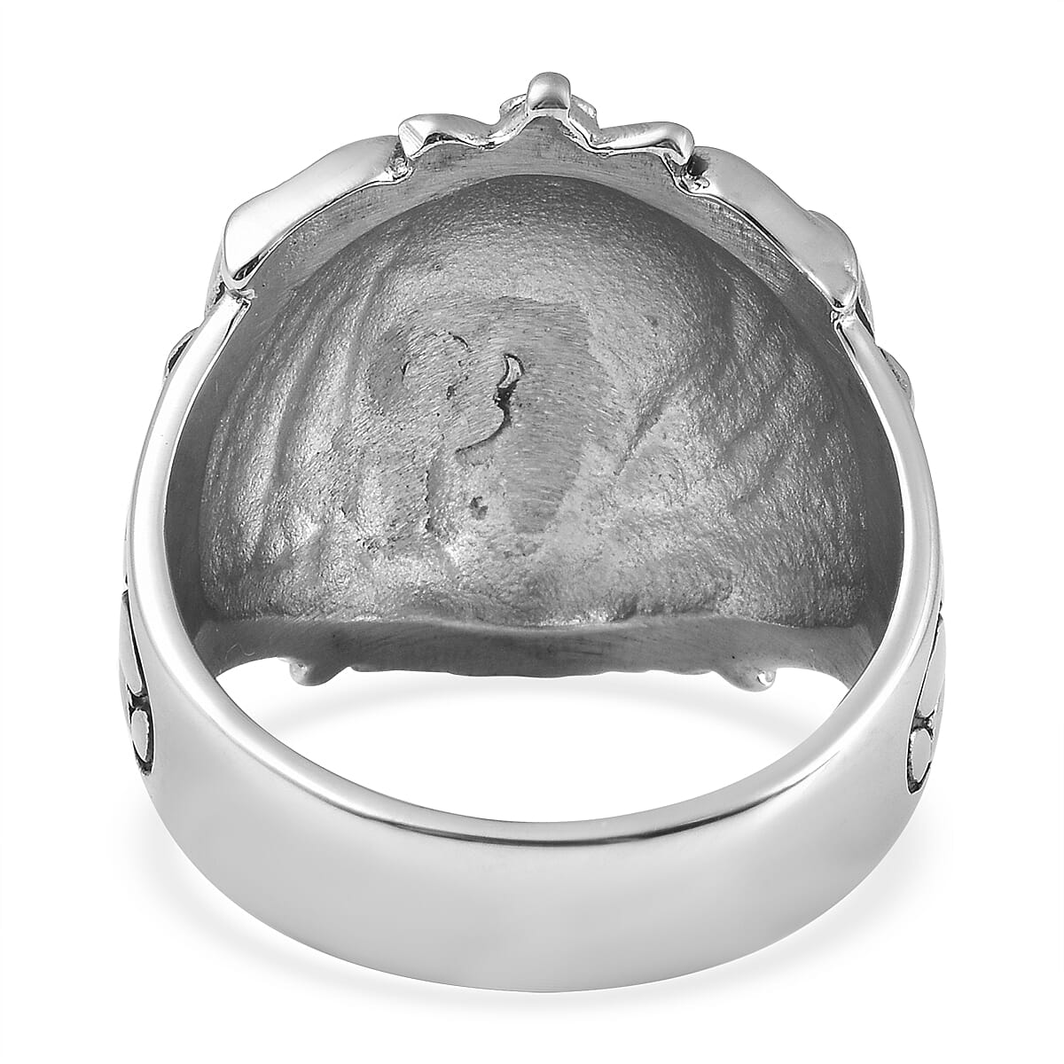 Lion Head Men's Ring in Stainless Steel (Size 10.0) image number 4