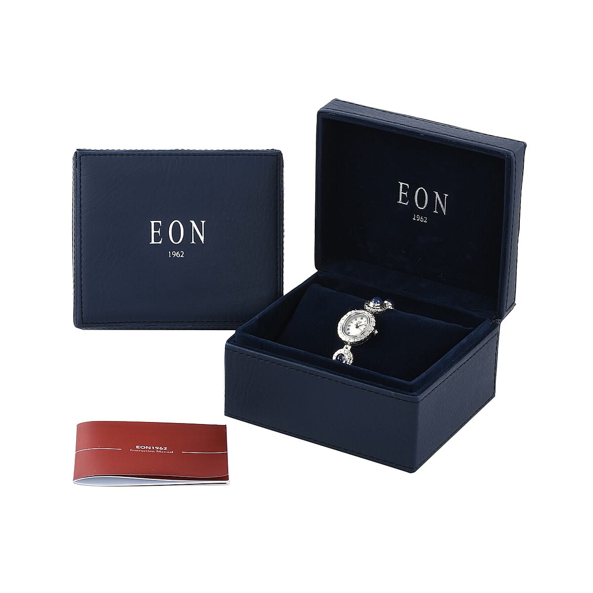 Bali Legacy EON 1962 Tanzanite Swiss Movement Water Resistant MOP Dial Watch in Sterling Silver (7.50 in) 8.30ctw image number 6