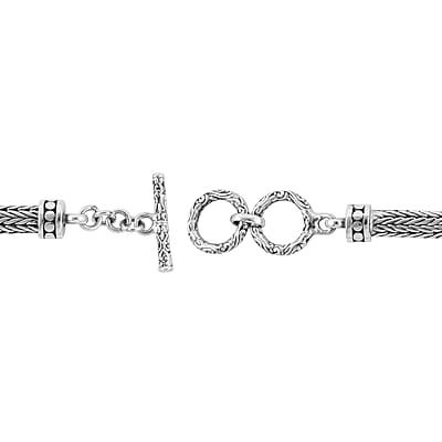 Bali Legacy Eon 1962 Swiss Movement Water Resistant Bracelet Watch with MOP Dial in Sterling Silver (7.50 In)