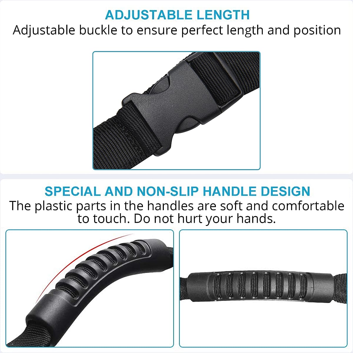 Black Bed Hand Assistance Portable Ladder for Sitting up with 3 Nonslip Handles for Elderly, Injury Recovering Patients and Pregnant Women image number 5