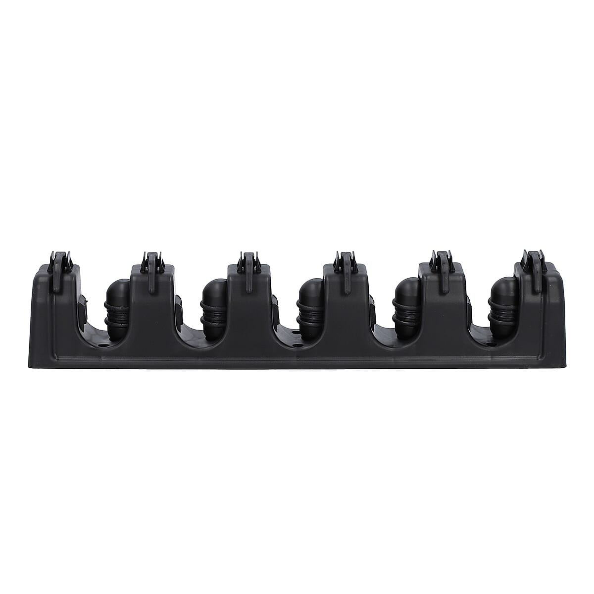 Black Broom Holder (5 Slots & 6 Hooks) image number 0