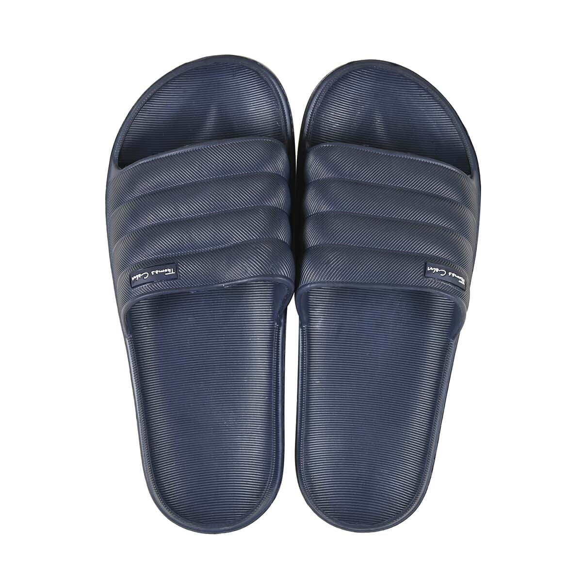 Thomas Calvi Comfortable Summer Sliders in Black image number 0