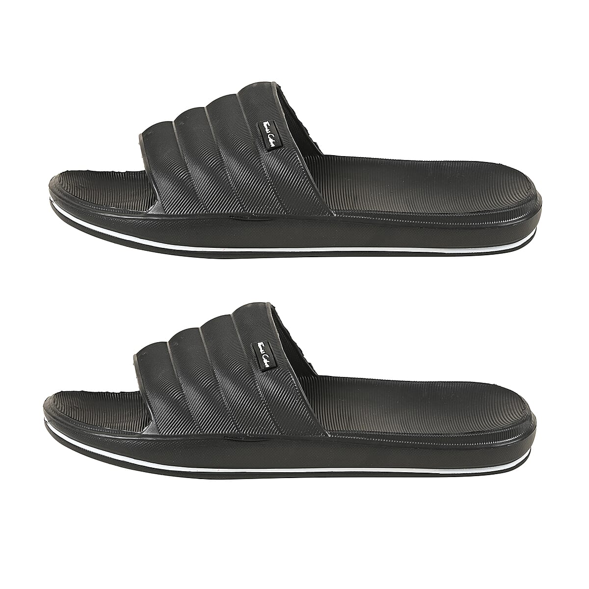 Thomas Calvi Comfortable Summer Sliders in Black (Size 12) image number 1