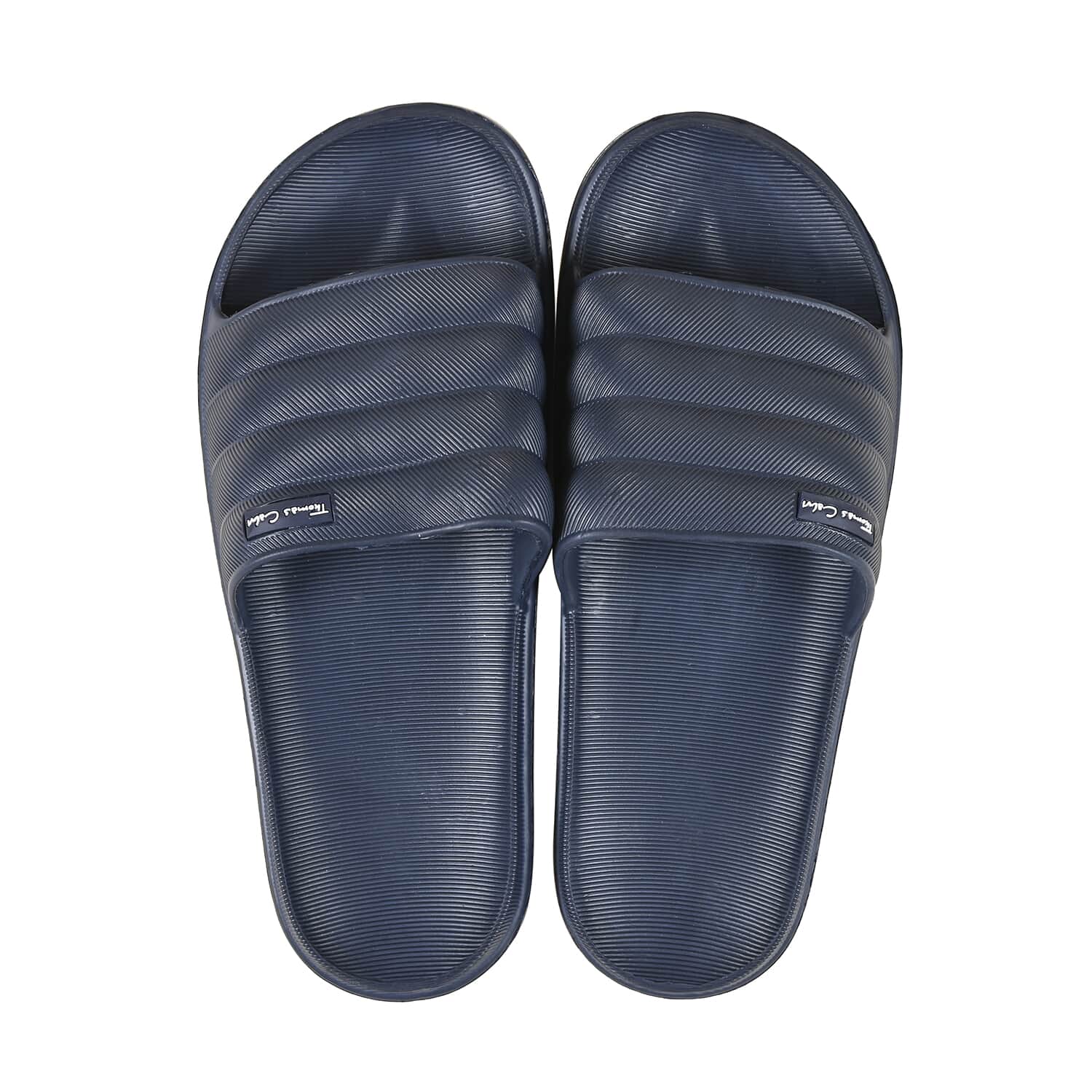 Buy Thomas Calvi Comfortable Summer Sliders in Navy Blue Size 11