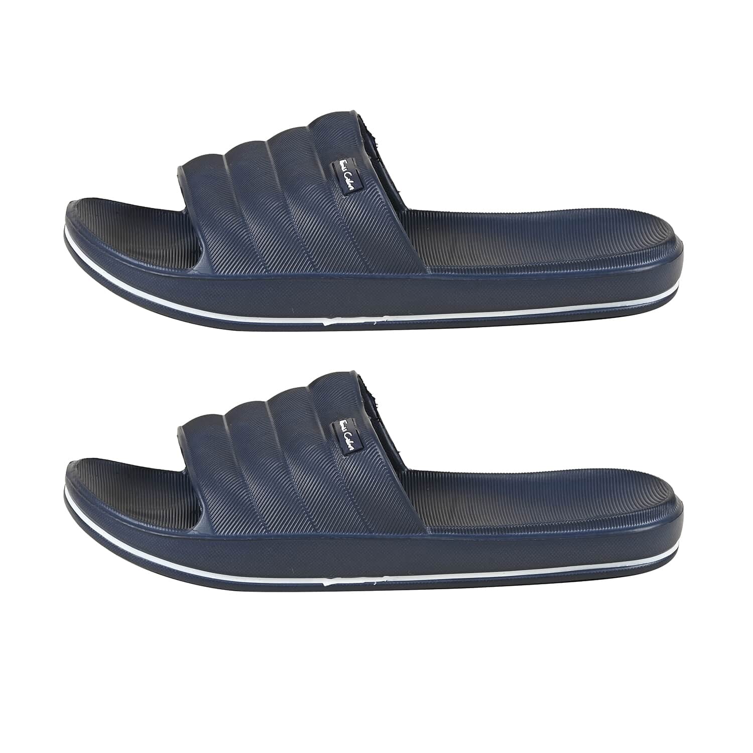 Buy Thomas Calvi Comfortable Summer Sliders in Navy Blue Size 11