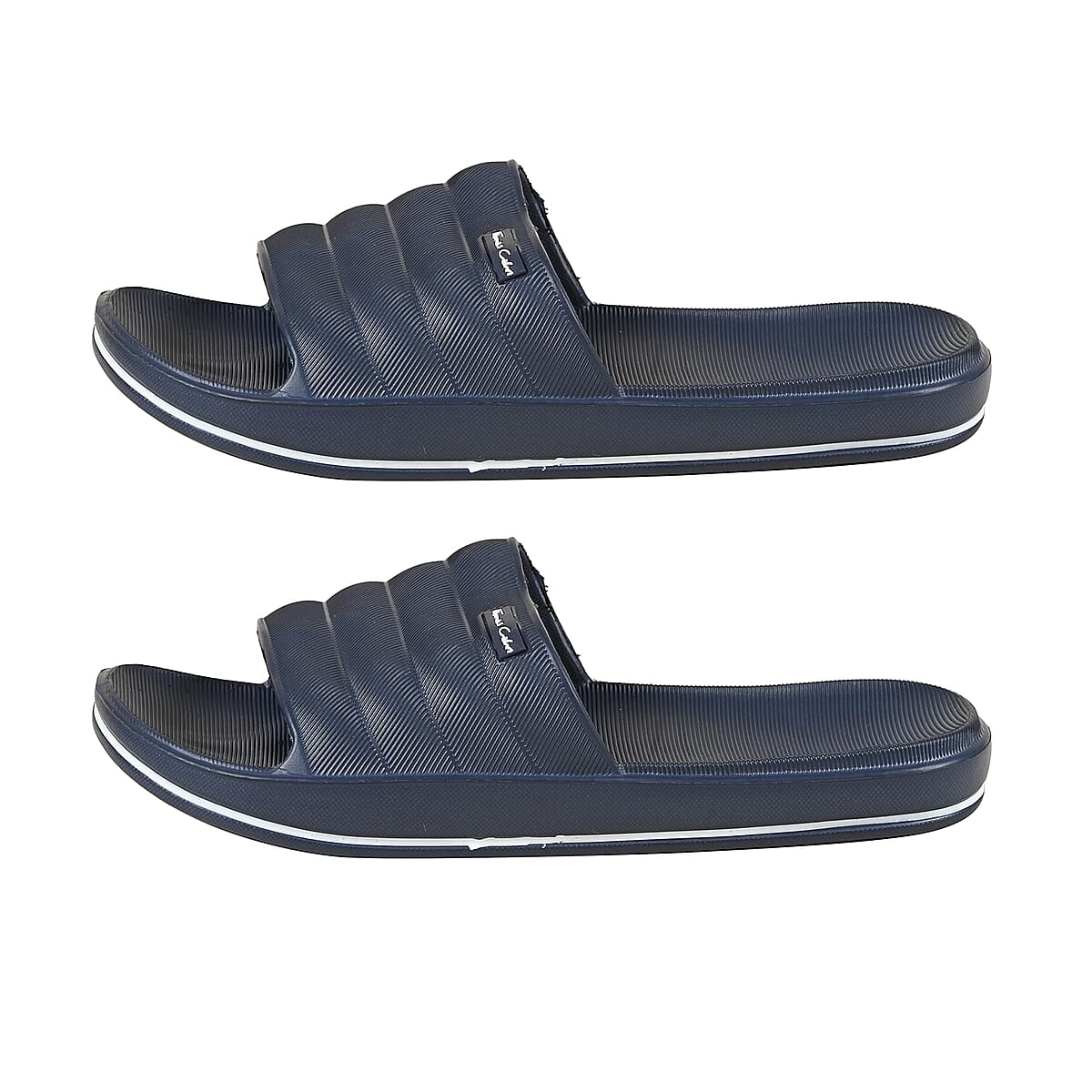 Thomas Calvi Comfortable Summer Sliders in Navy Blue (Size 11) image number 1