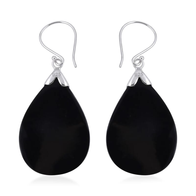 Abalone Shell Earrings in Sterling Silver