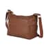Passage Brown Genuine Leather Crossbody Bag with Multi Pockets & 46 Inches Adjustable Shoulder Strap image number 5
