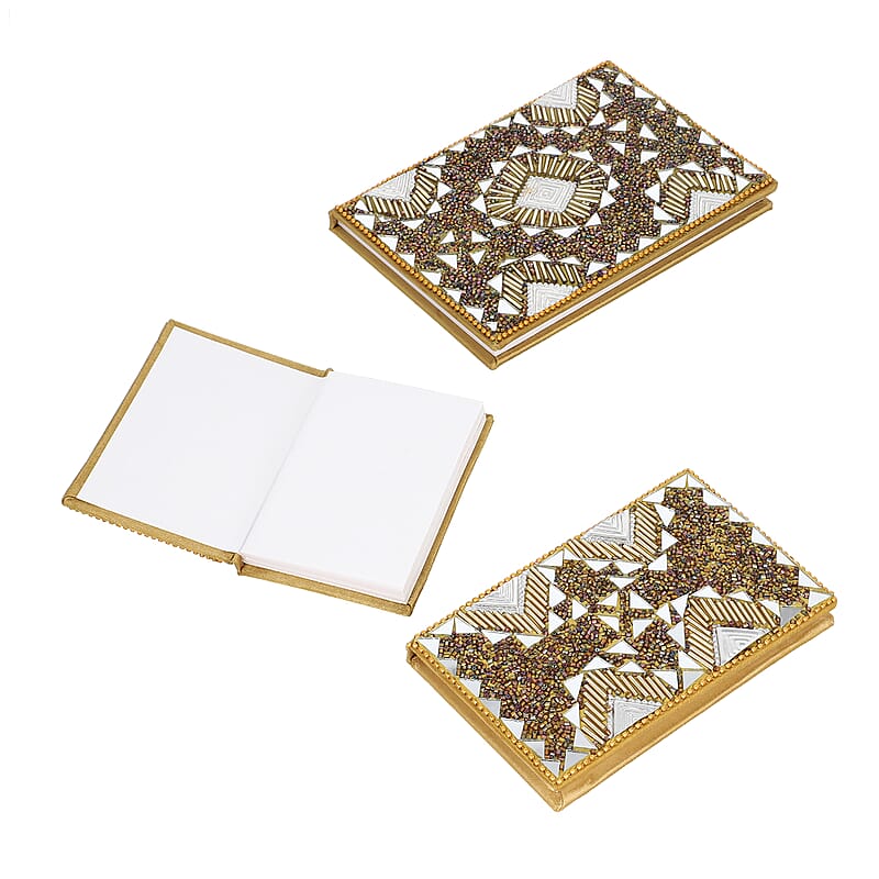 Set of 3 Golden Bedazzled Diary