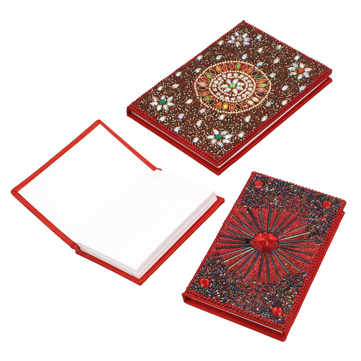 Set of 3 Red Bedazzled Diary image number 2