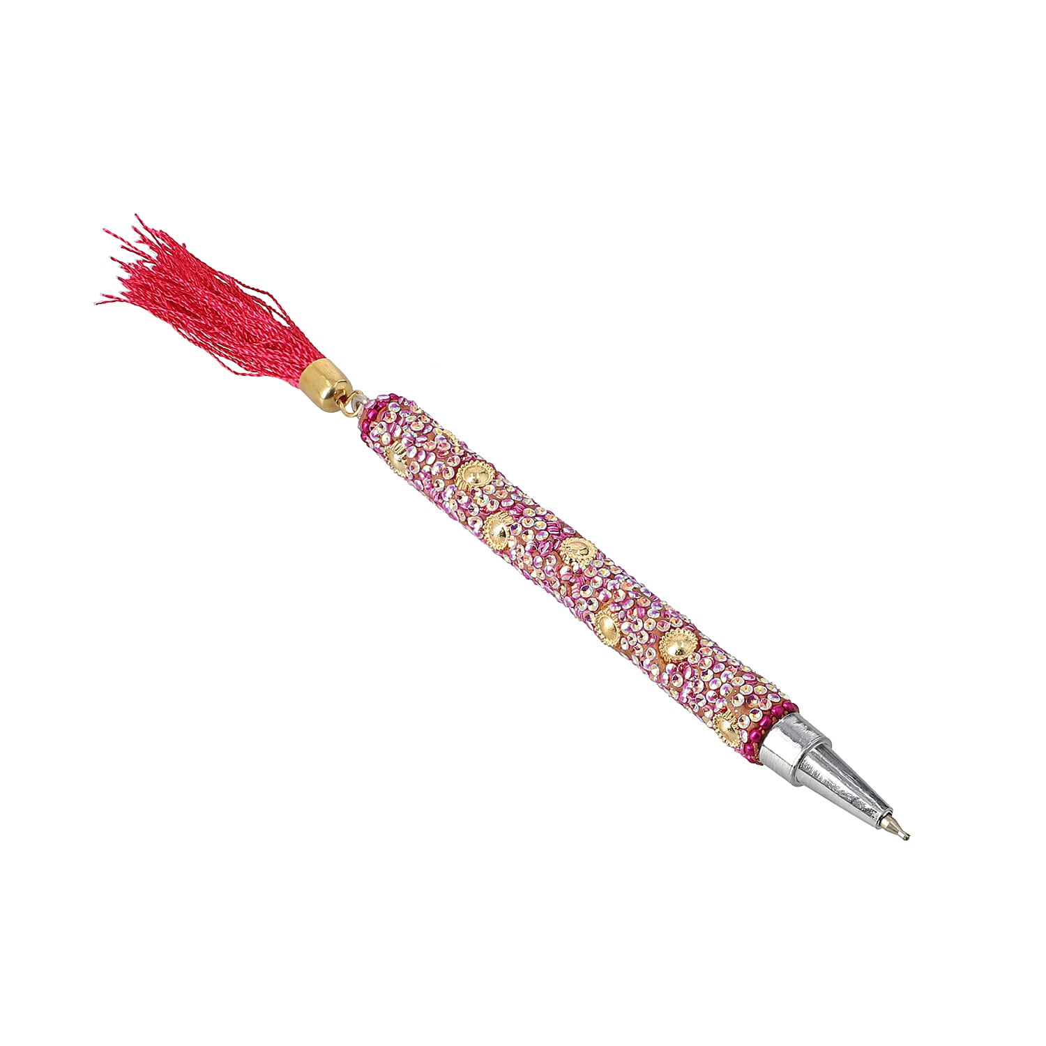 Set of 5 Gift Set - Multi Color Beaded Pens with Tassels