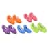 Set of 5 Multi Color Mop Slippers in Polyester image number 0
