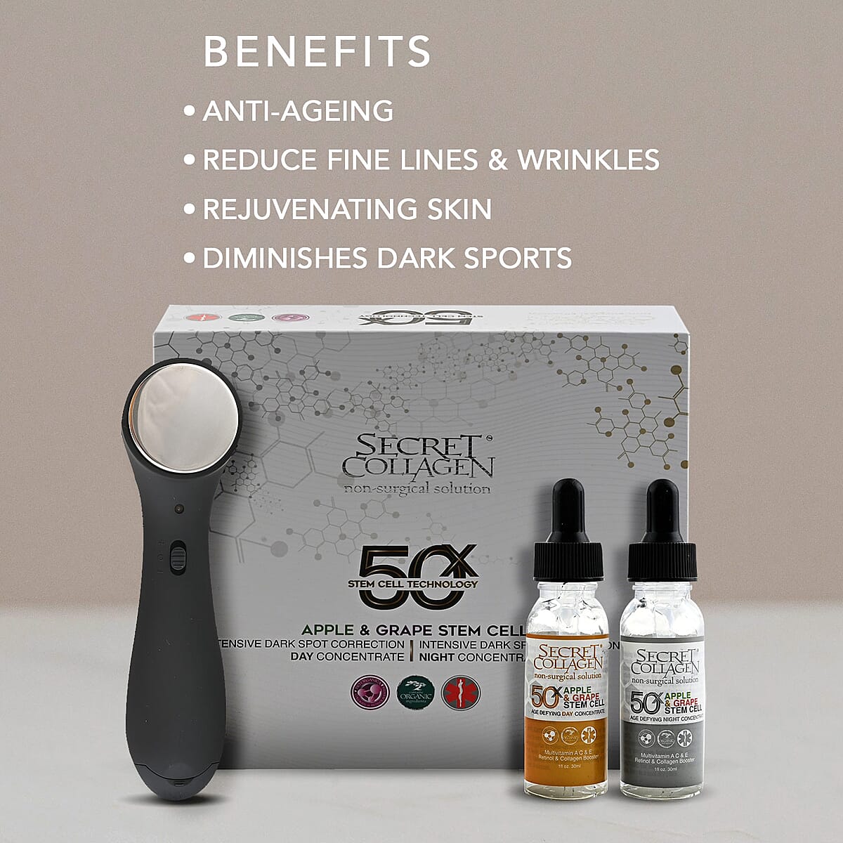 Secret Collagen Apple & Grape Stem Cell Age Defying Day & Night with Infuser image number 2