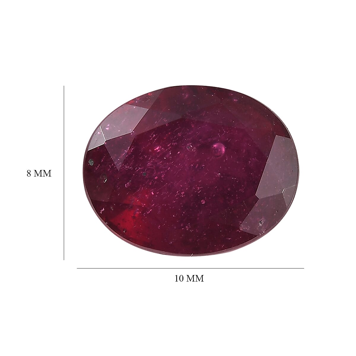 Niassa Ruby (FF) (Ovl 10x8 mm) 3.00 ctw Loose Gemstone