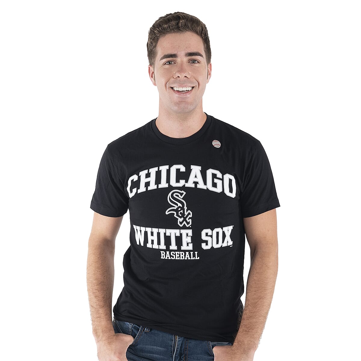 Black Chicago White Sox MLB Genuine Merchandise Unisex T-shirt - M image number 3