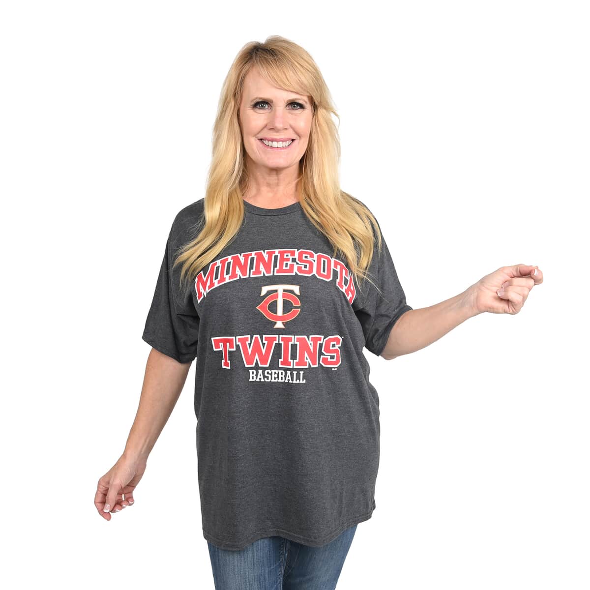 Grey Minnesota Twins MLB Genuine Merchandise Unisex T-shirt - L image number 0