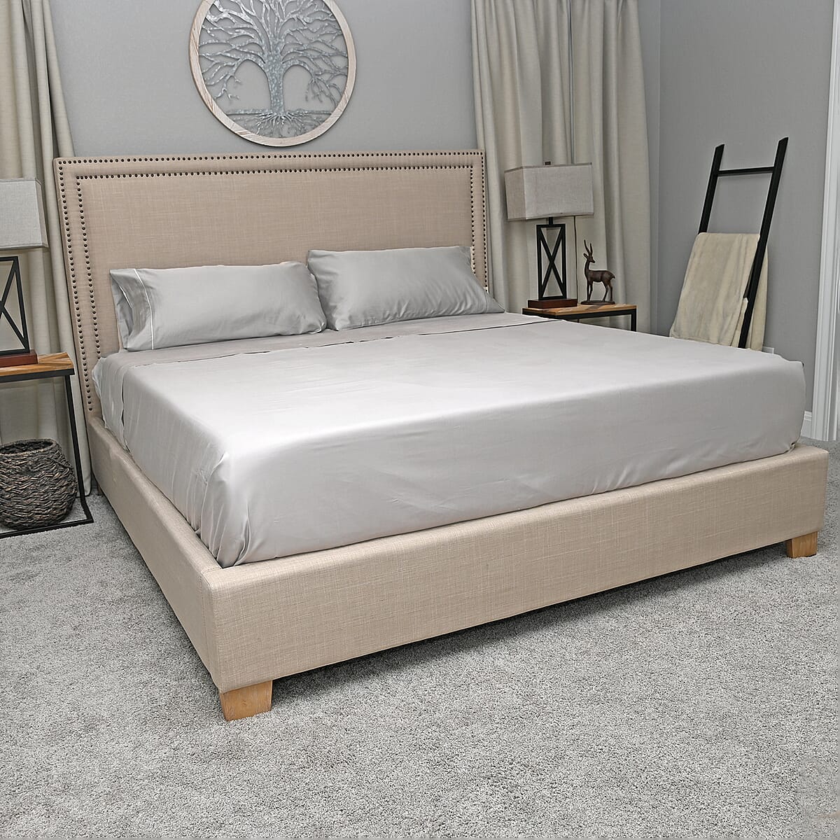 Closeout BELLA HOME Black Leopard 6pc Comforter Set -Twin (100% Microfiber) image number 3