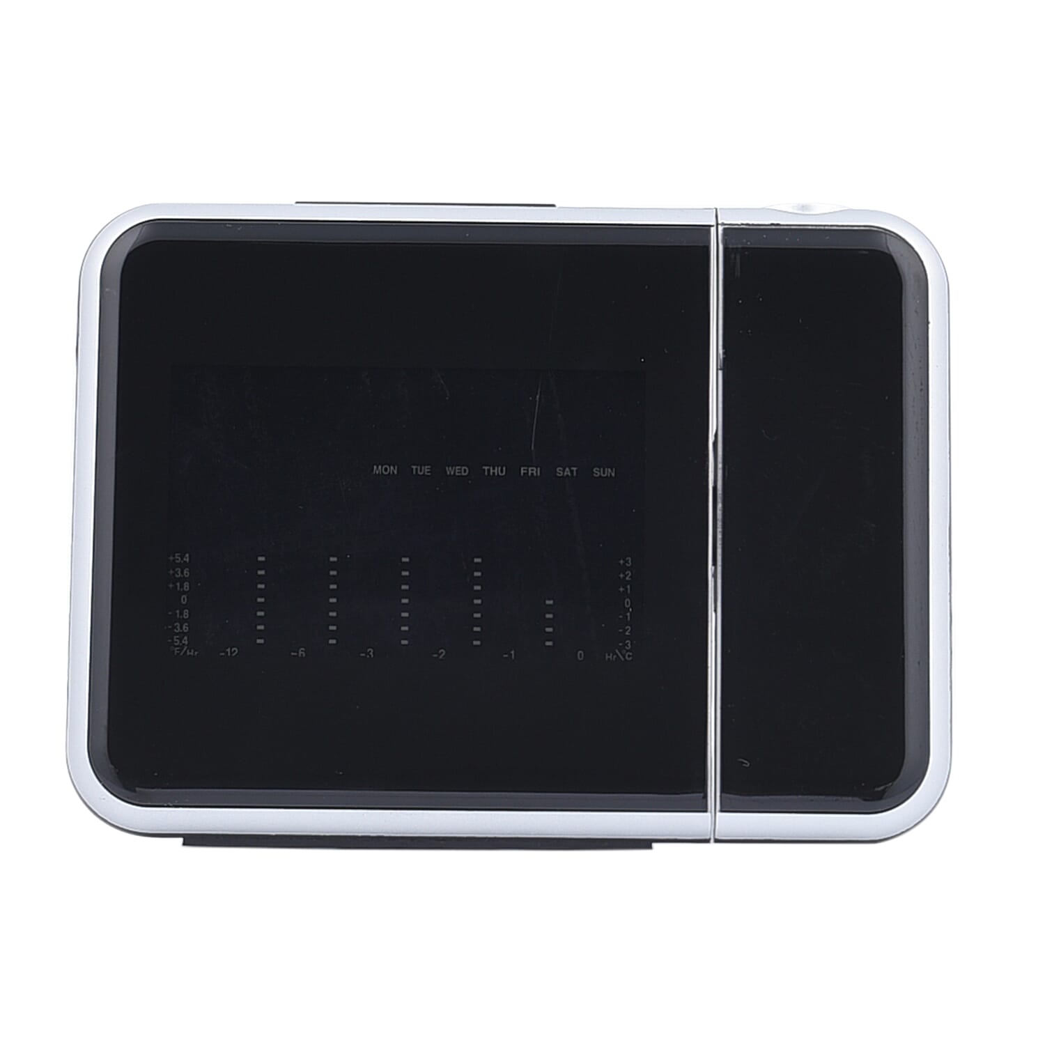 Black Digital Projection Alarm Clock with Weather Station (2xAAA Batteries Not include)