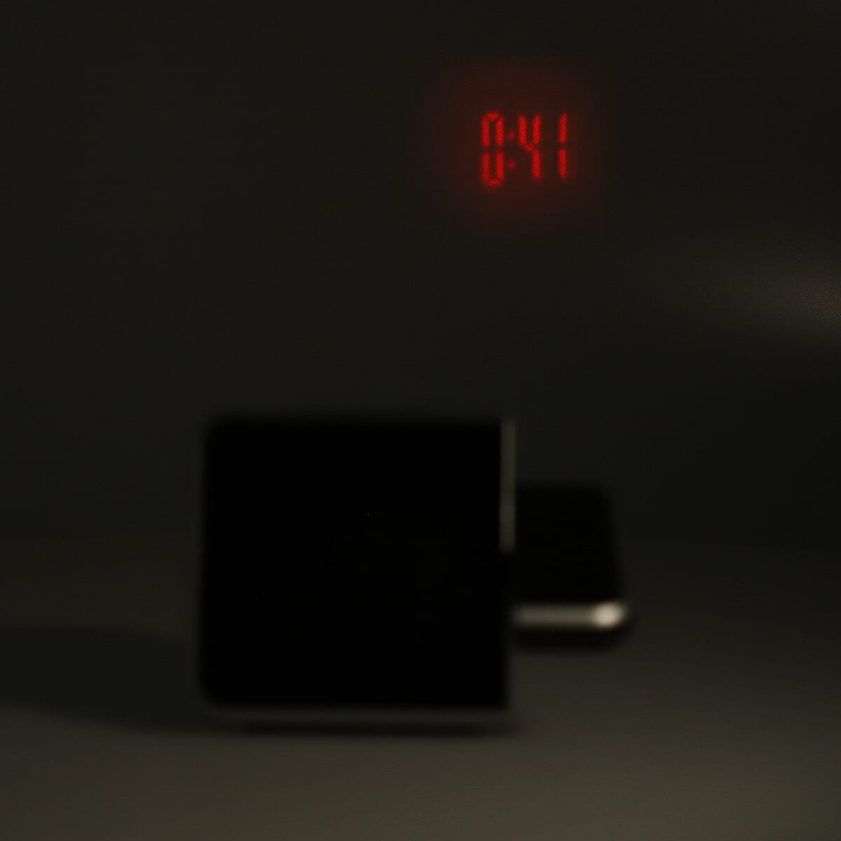 Black Digital Projection Alarm Clock with Weather Station (2xAAA Batteries Not include) image number 4