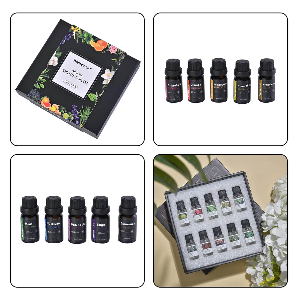 Set of 10 Ultimate Relaxation Essential Oil, Soothing and Stress Relief Aromatic Relaxing Massage Oils Set image number 6