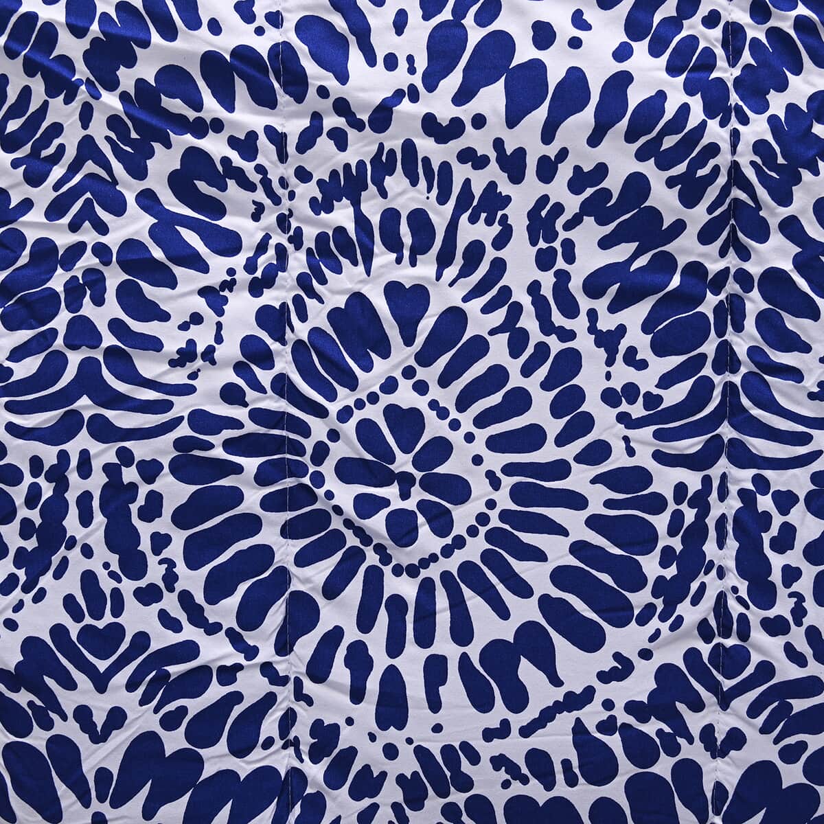 BELLA HOME Blue Mosaic 8pc Comforter Set - Full (100% Microfiber) image number 2