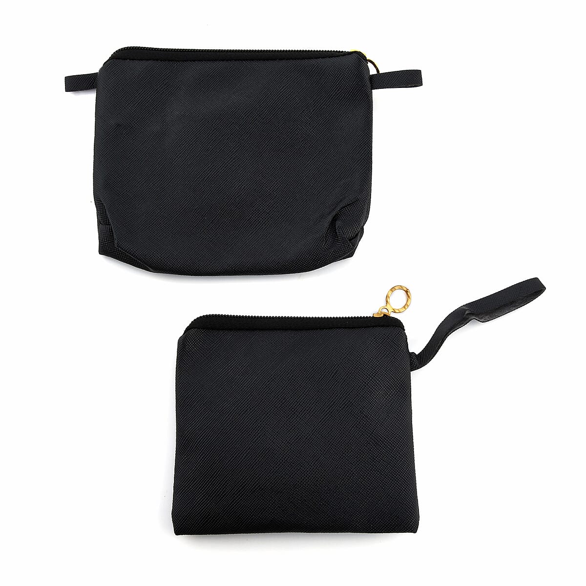 Black Faux Leather Floral Pattern 3 in 1 Sling Bag With 2 Smaller Bag (10.24"x4.72"7.87") image number 4