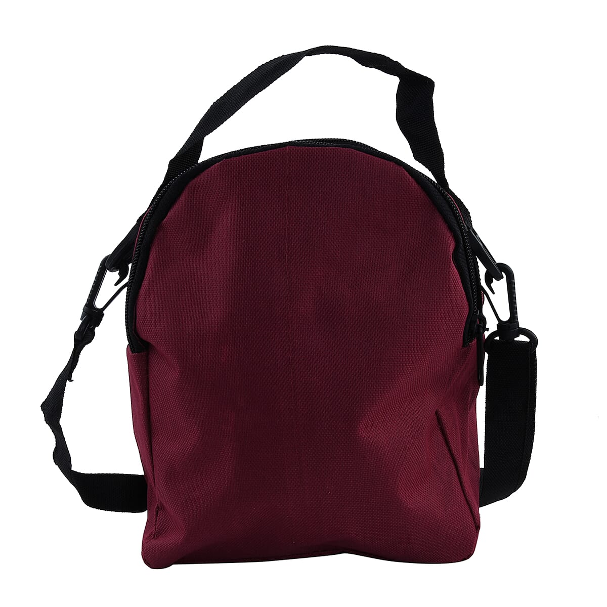 Red Canvas Sling Bag with 3 Pocket image number 2