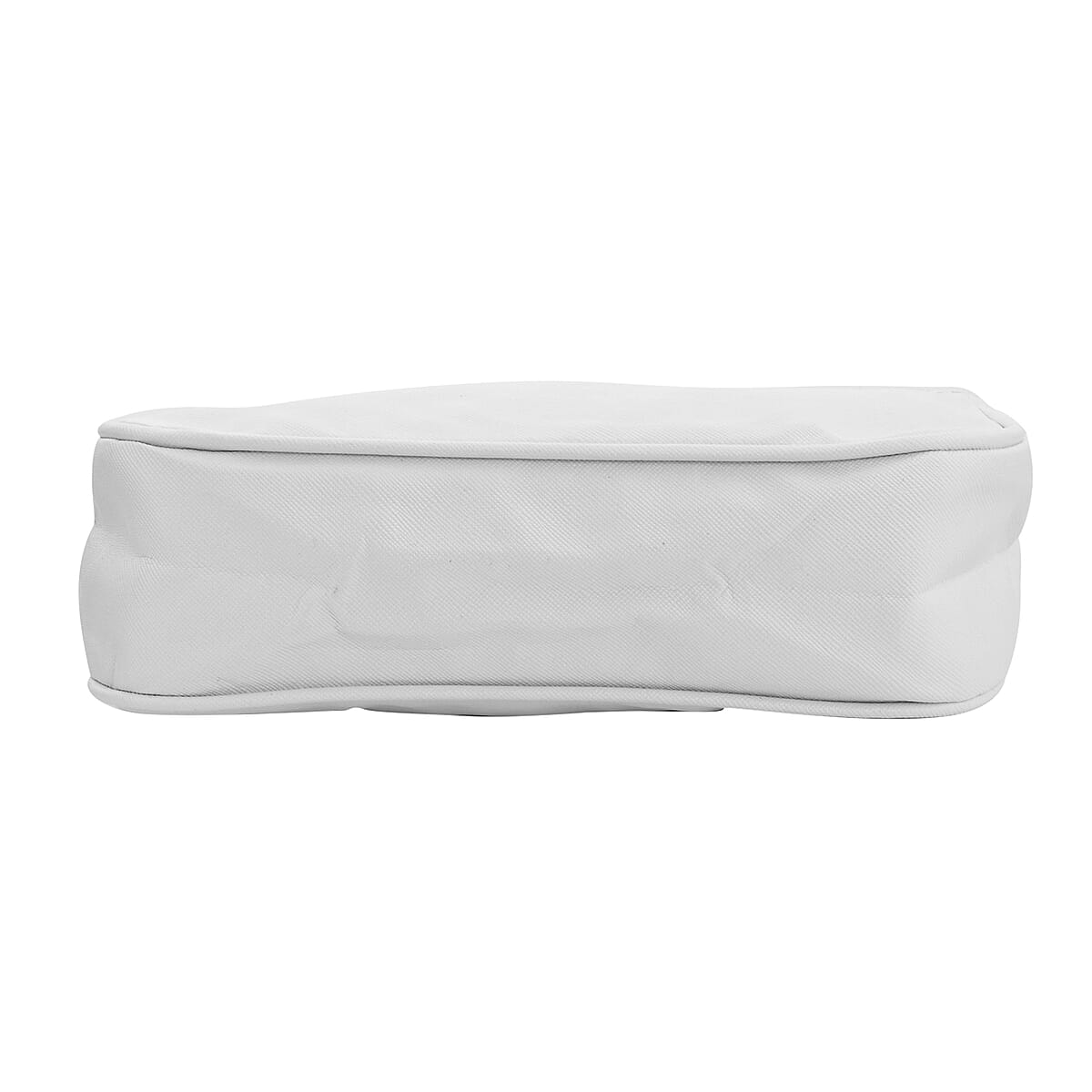 White Faux Leather Shoulder Body Sling Bag image number 4