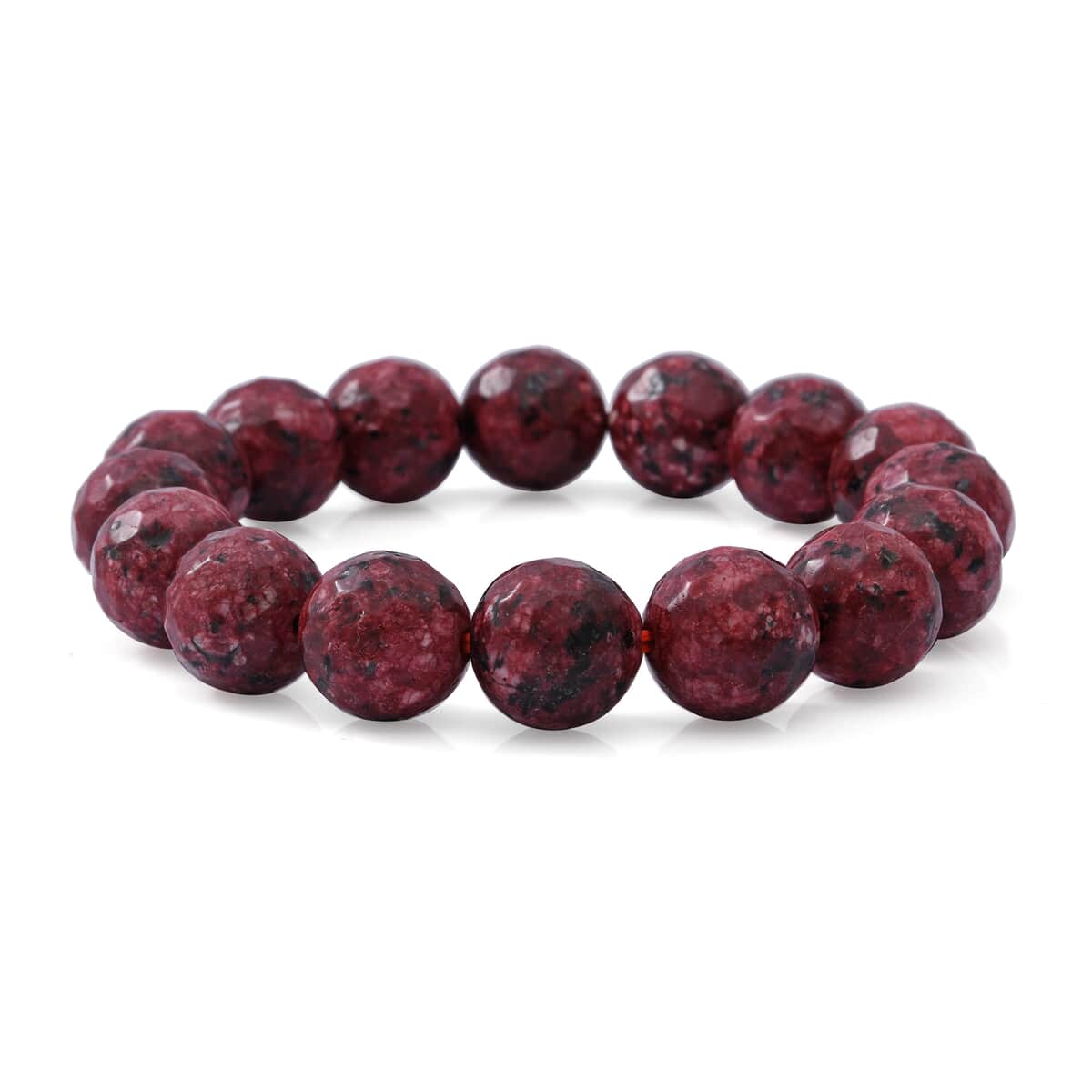 Red Jasper Beaded Stretch Bracelet 150.00 ctw image number 0