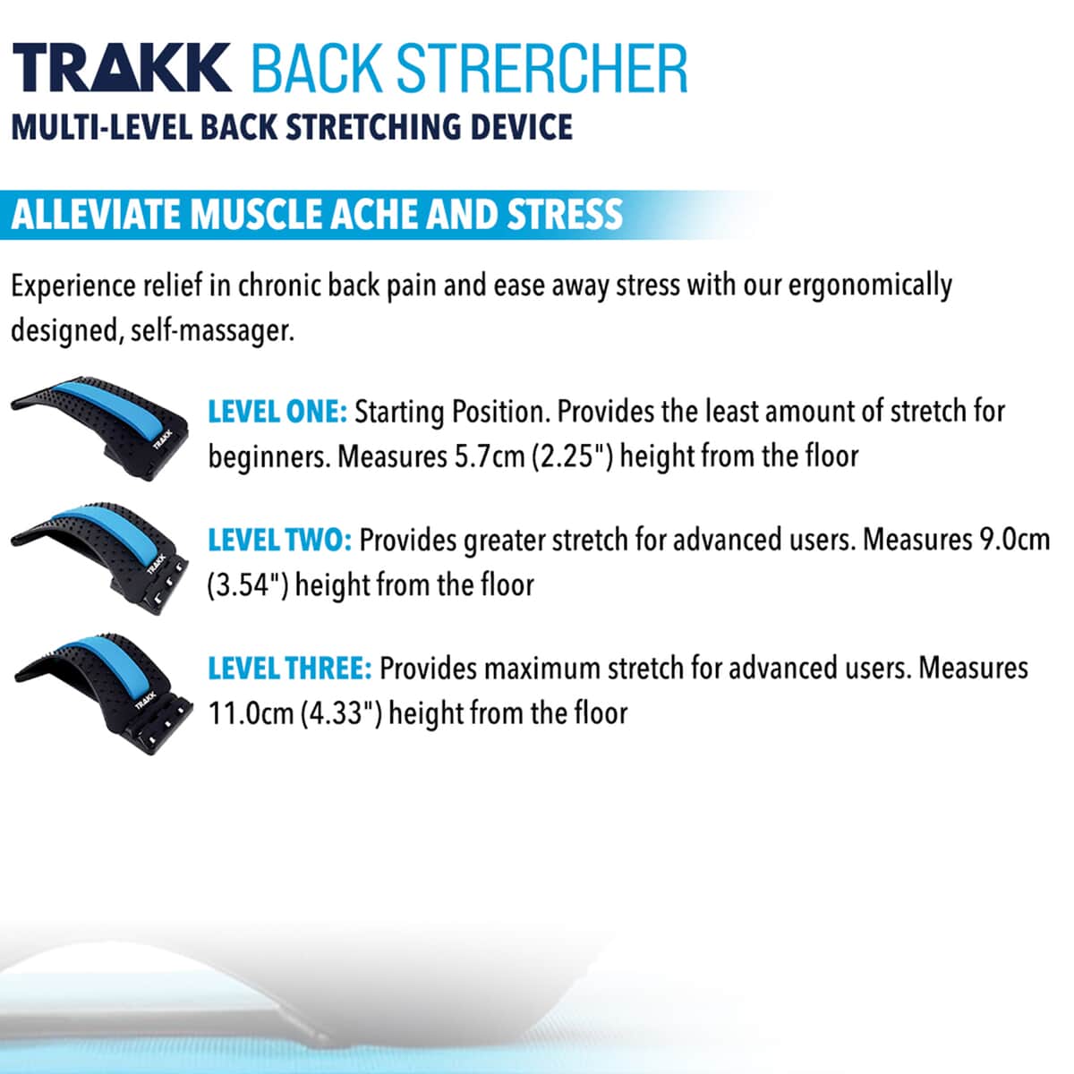 TRAKK Multi Level Back Stretching Device image number 3