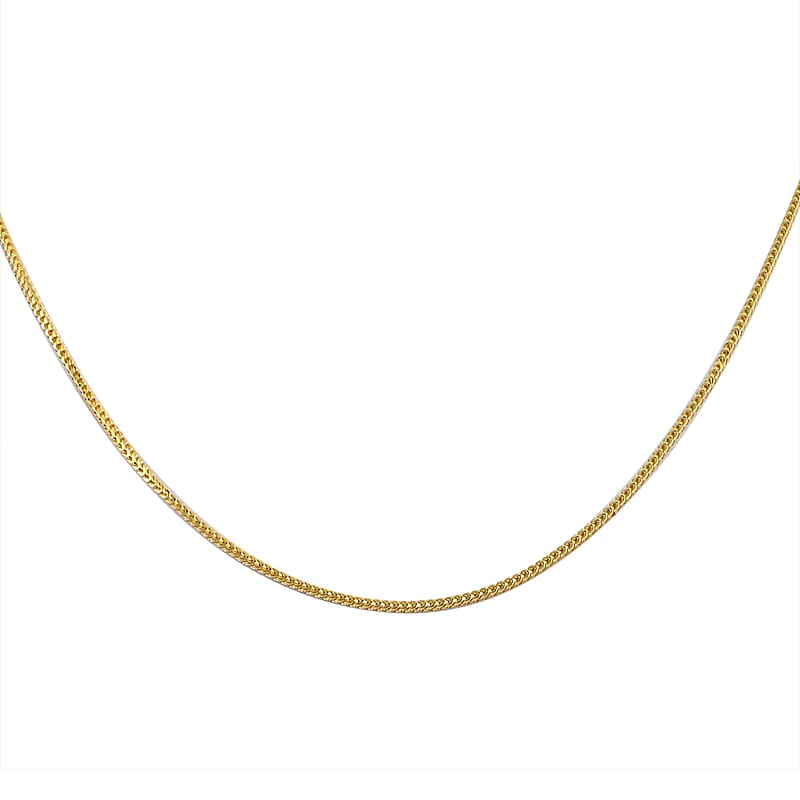 Franco Adjustable Bolo Chain 24 Inches in 14K Yellow Gold Over Sterling Silver 3.60 Grams
