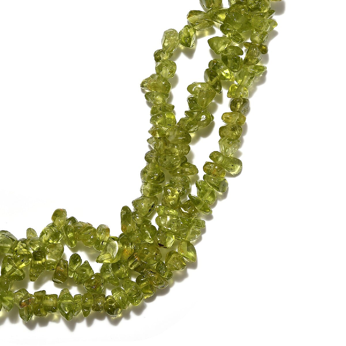 Peridot and Prehnite Beaded Necklace 20 Inches in Platinum Over Sterling Silver 306.60 ctw image number 1