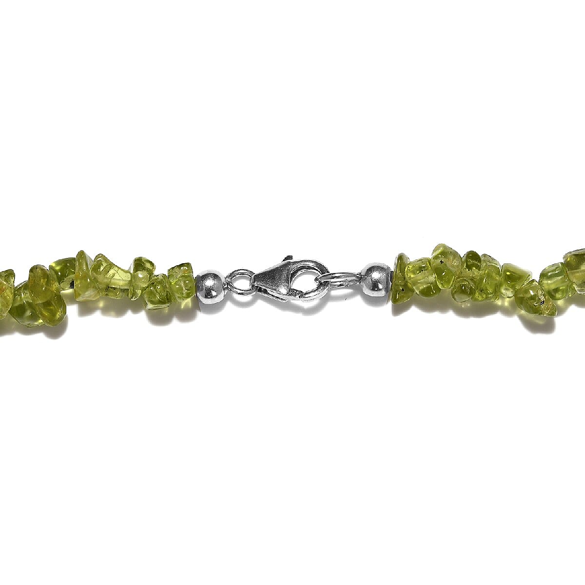Peridot and Prehnite Beaded Necklace 20 Inches in Platinum Over Sterling Silver 306.60 ctw image number 2