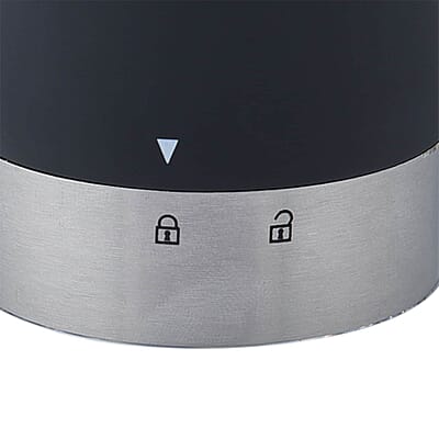 Gravity Electric Salt or Pepper Grinder Mill, Battery Operated Stainless Steel Mill with Light, Automatic One Handed Operation, Electronic Adjustable Shakers (6XAAA Battery Not included)