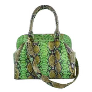 Genuine Python Leather Tote Bag