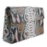 The Pelle Collection Brown Python Leather Evening Clutch Bag with Detachable Strap , Clutches for Women , Leather Handbag , Clutch Purse image number 3