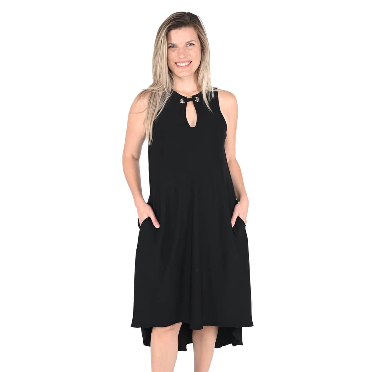 Rachel Roy Black Maxi Dress - Large image number 0