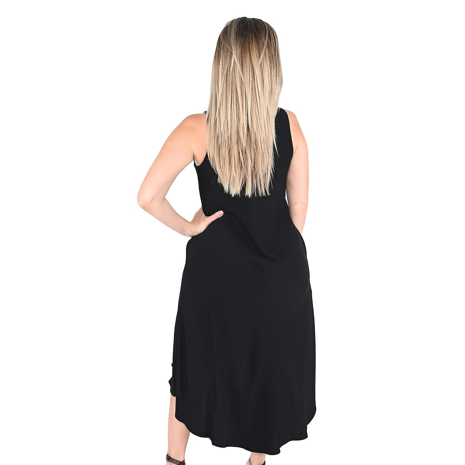 Rachel Roy Black Maxi Dress - Large