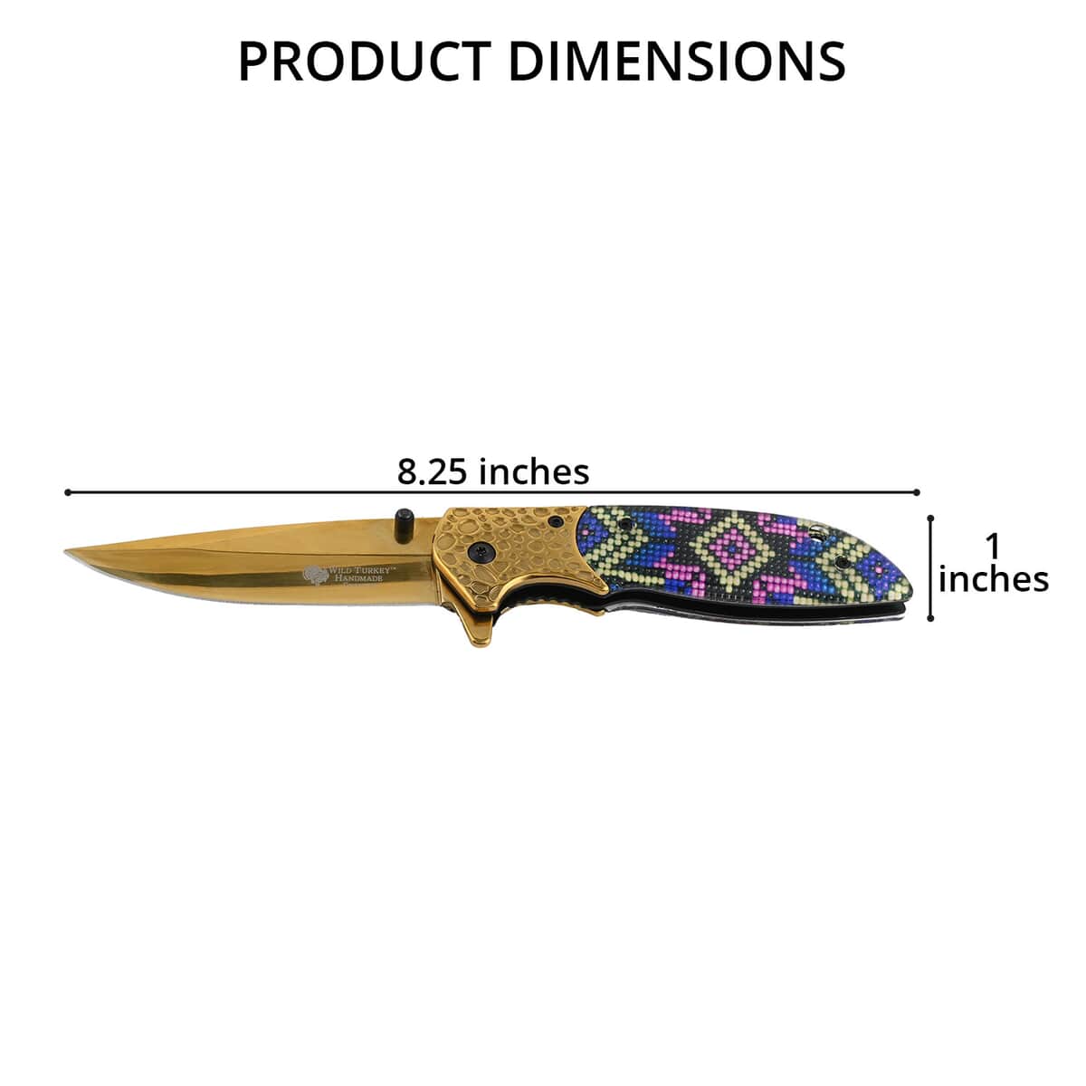 Golden Geometric Pocket Knife image number 3