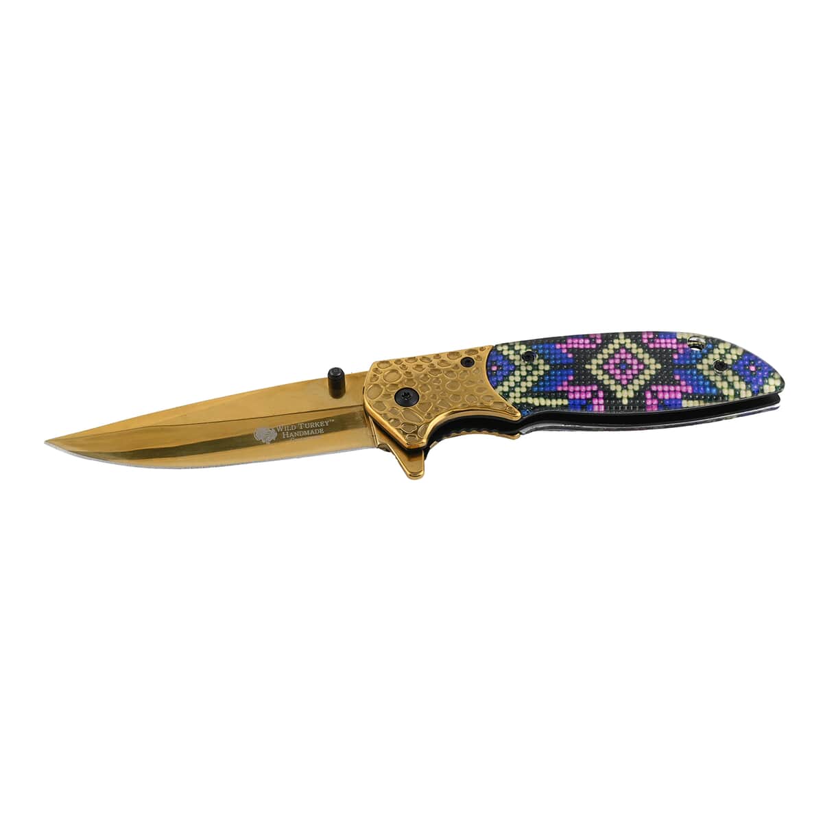 Golden Geometric Pocket Knife image number 4