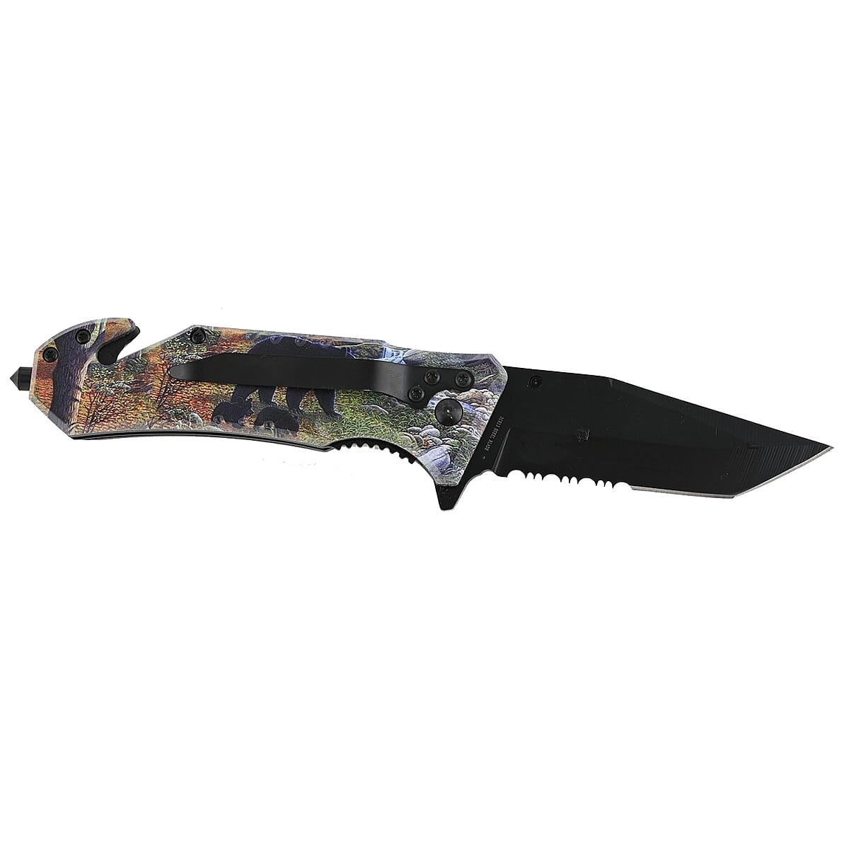 Black Hunting Them Pocket Knife image number 2