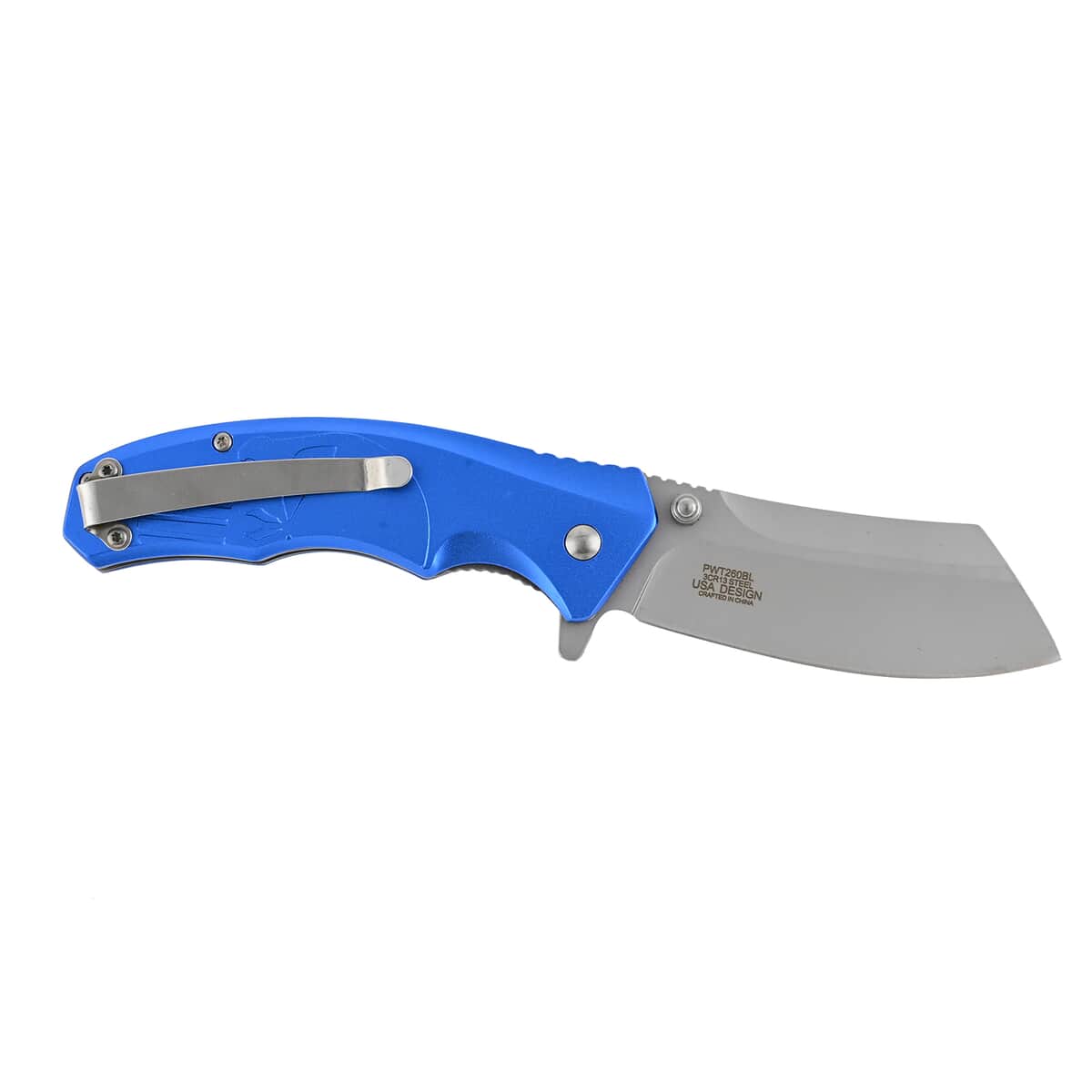 Blue Skull Pocket Knife image number 3