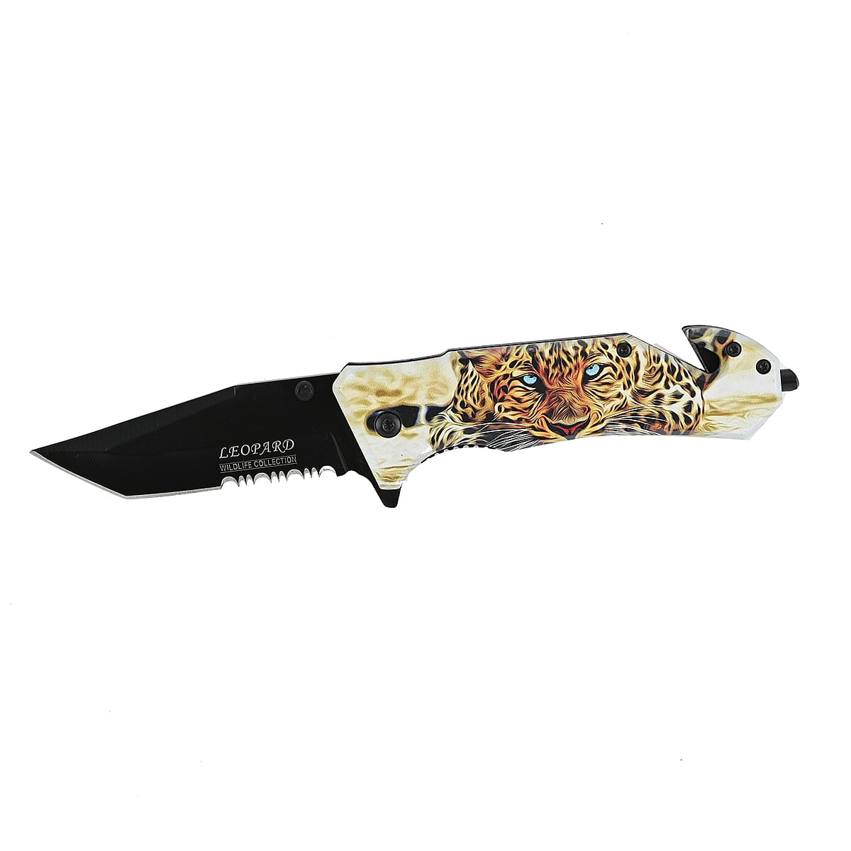 Black Leopard Pocket Knife image number 1