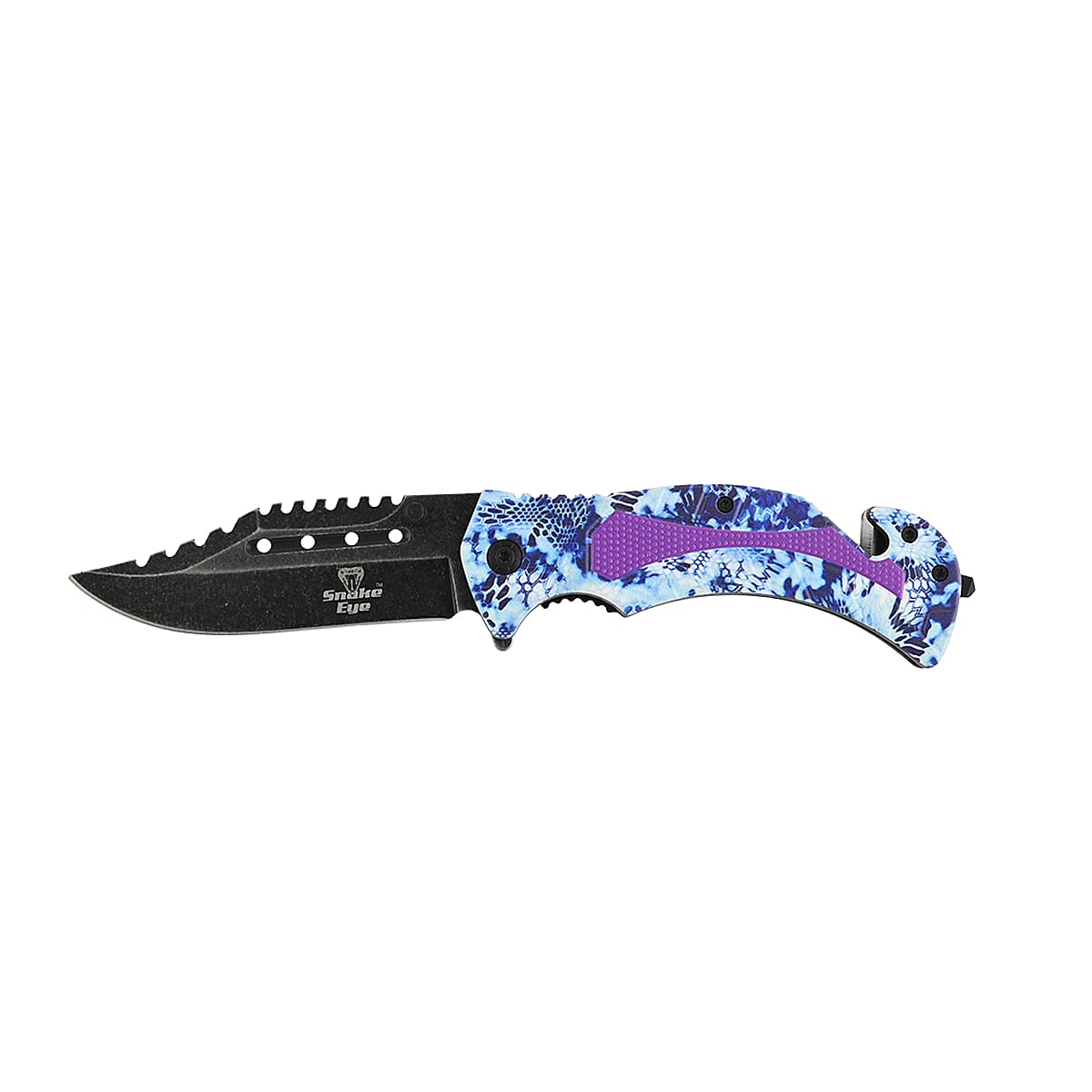 Black, Purple Pocket Knife image number 4