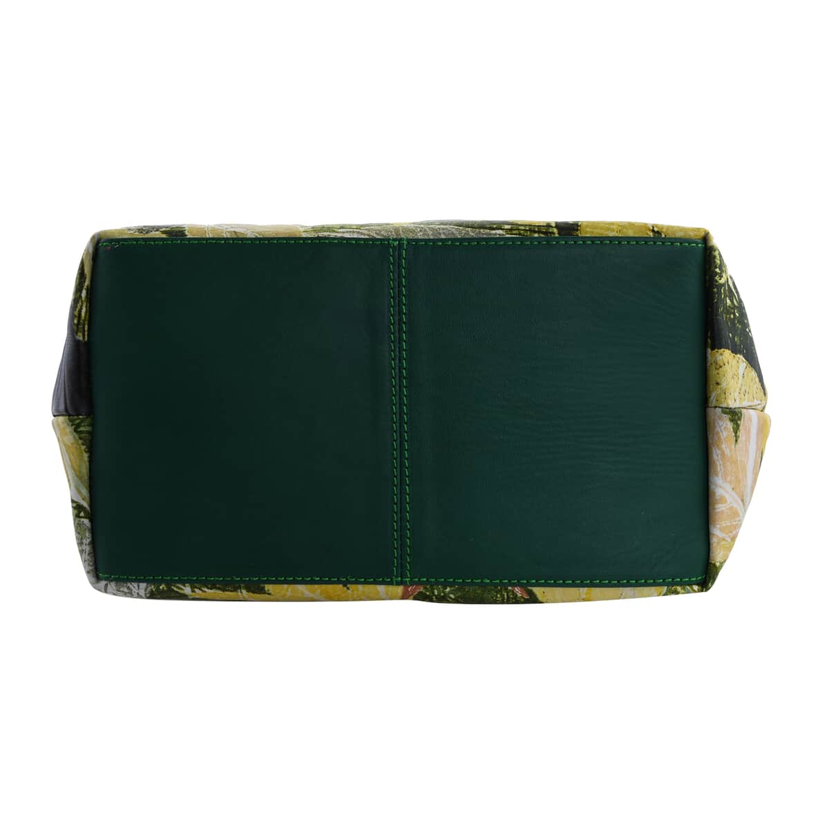 Bali Pristine Collection, Handmade Green Leaf and Flower Eco Print Genuine Cow Leather Milea Bag image number 5