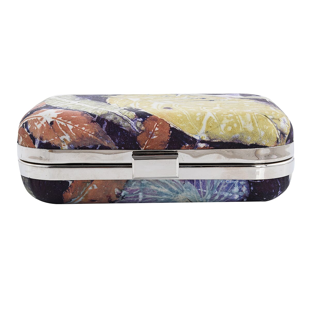 Bali Pristine Collection, Handmade Purple Leaf Eco Print Genuine Cow Leather Belco Bag with Detachable Chain Strap image number 2