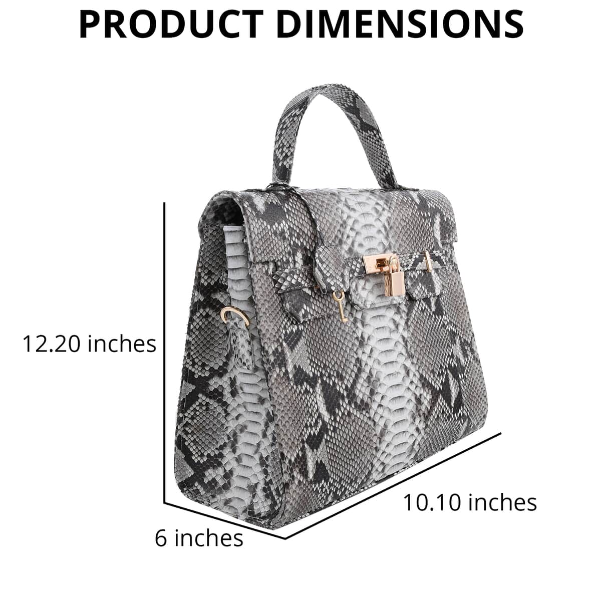 The Grand Pelle Handcrafted Nature Color Genuine Python Leather Tote Bag for Women , Satchel Purse , Shoulder Handbag , Designer Tote Bag image number 2