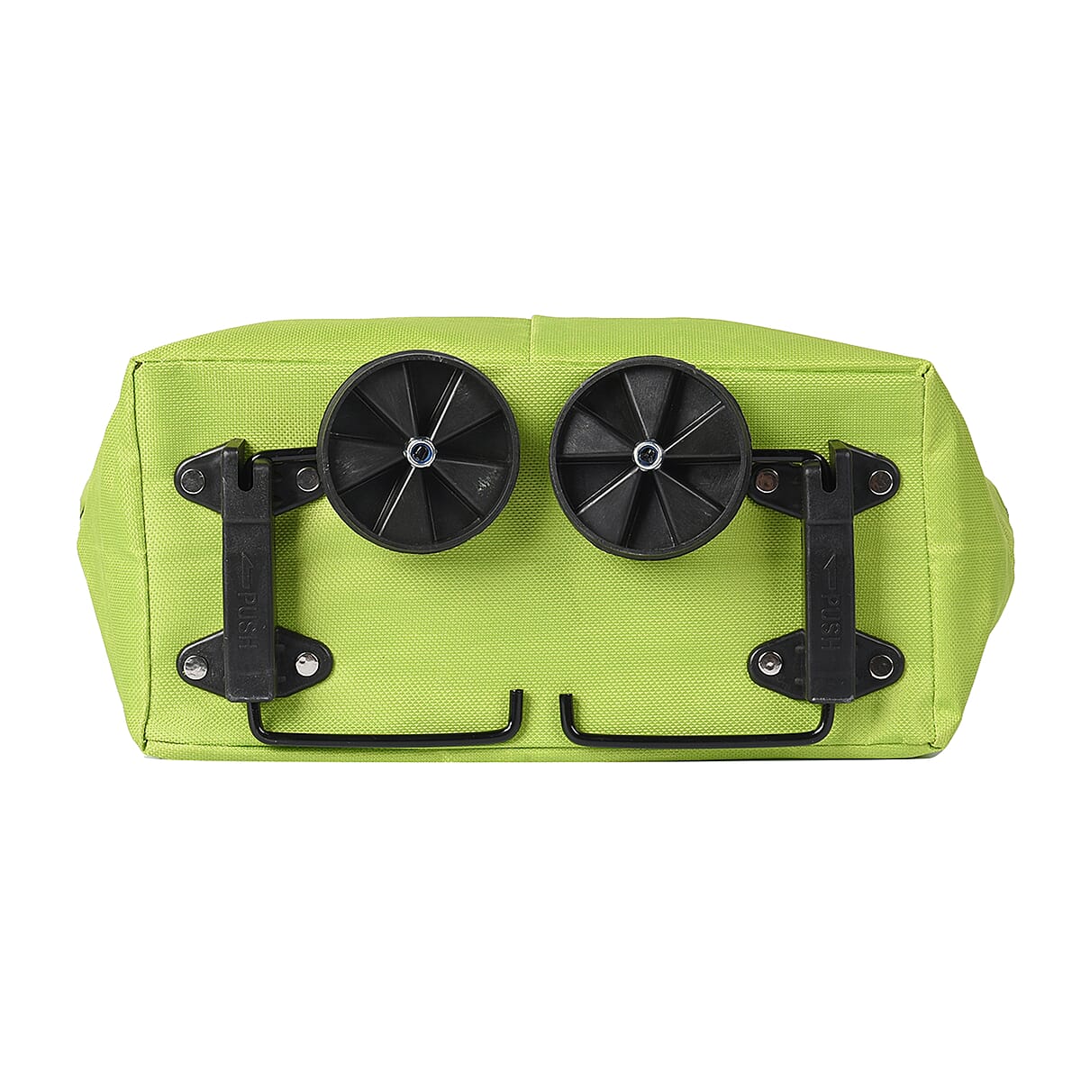 Green Foldable Shopping Bag with Rollers image number 4