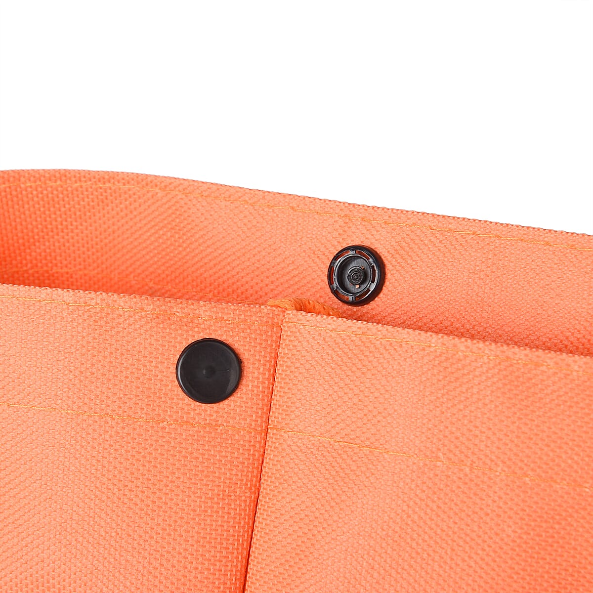 Orange Foldable Shopping Bag with Rollers image number 6