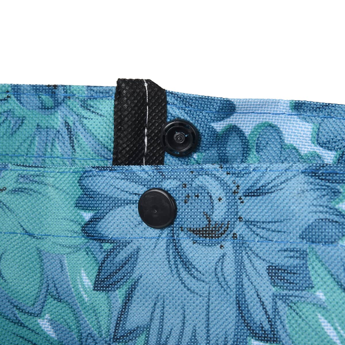 Gerbera Daisy Pattern Foldable Shopping Bag with Rollers image number 5